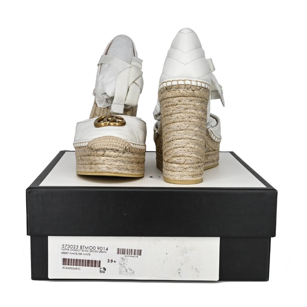 Gucci GG Marmont Matelassé Leather Espadrille Platform - Picture 8 of 13
